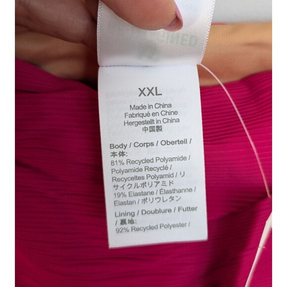 J.Crew Ribbed High-Rise Classic Cheeky Bikini Bottom Hot Pink SZ XXL NWT - Picture 7 of 14